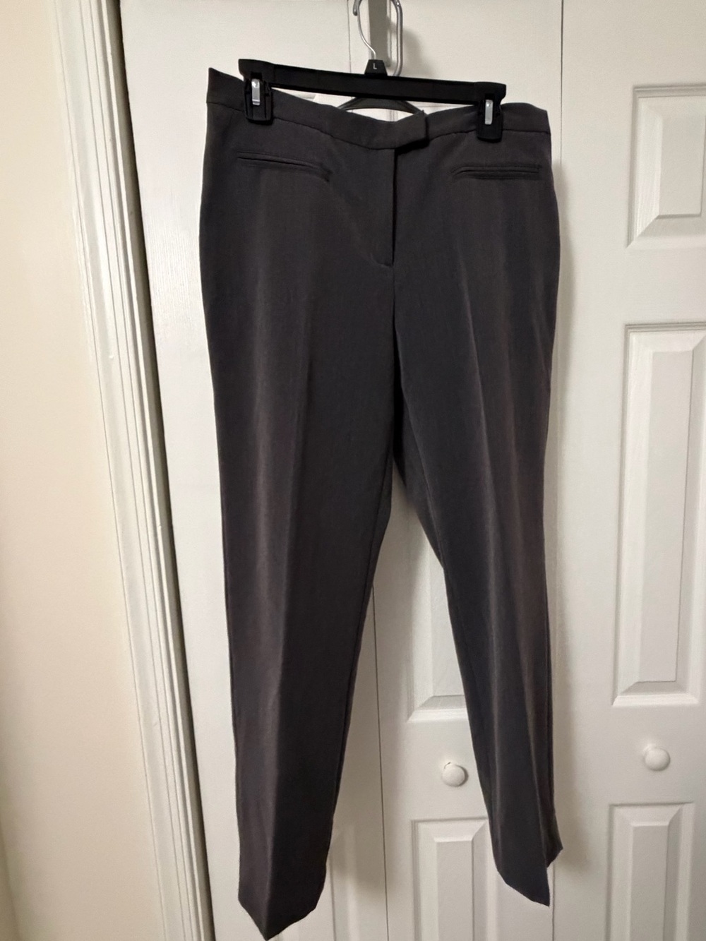 Ruby Rd. Charcoal Straight-Leg Dress Trousers